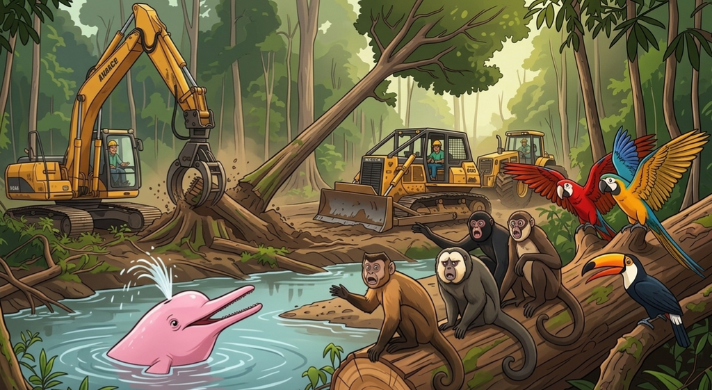 2- Pipo, el guardián rosado del Amazonas