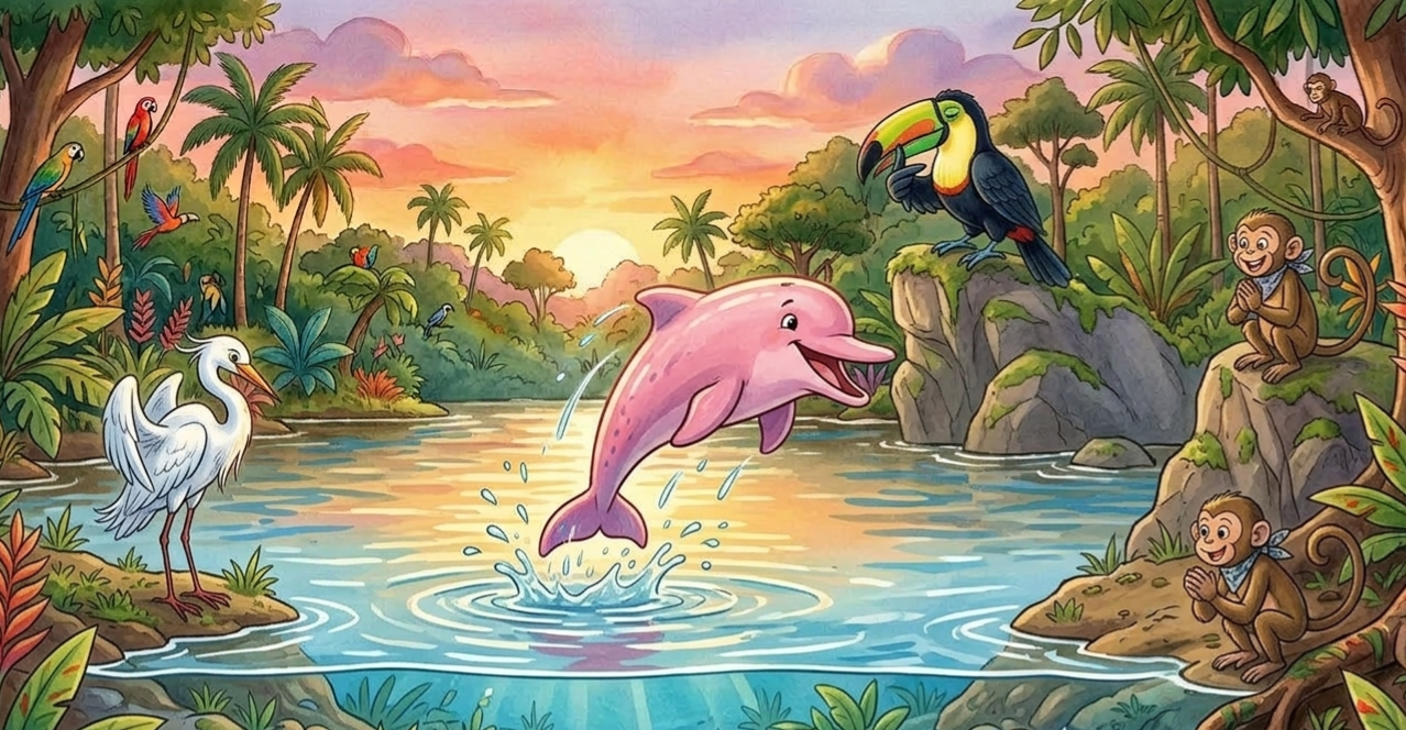 2- Pipo, el guardián rosado del Amazonas